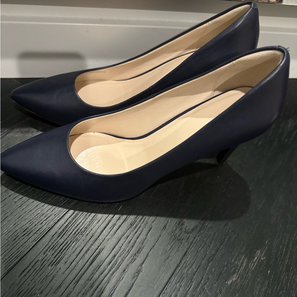 Cole Haan Navy Heels Size 11 - worn ONCE. Great condition. Priced to sell.